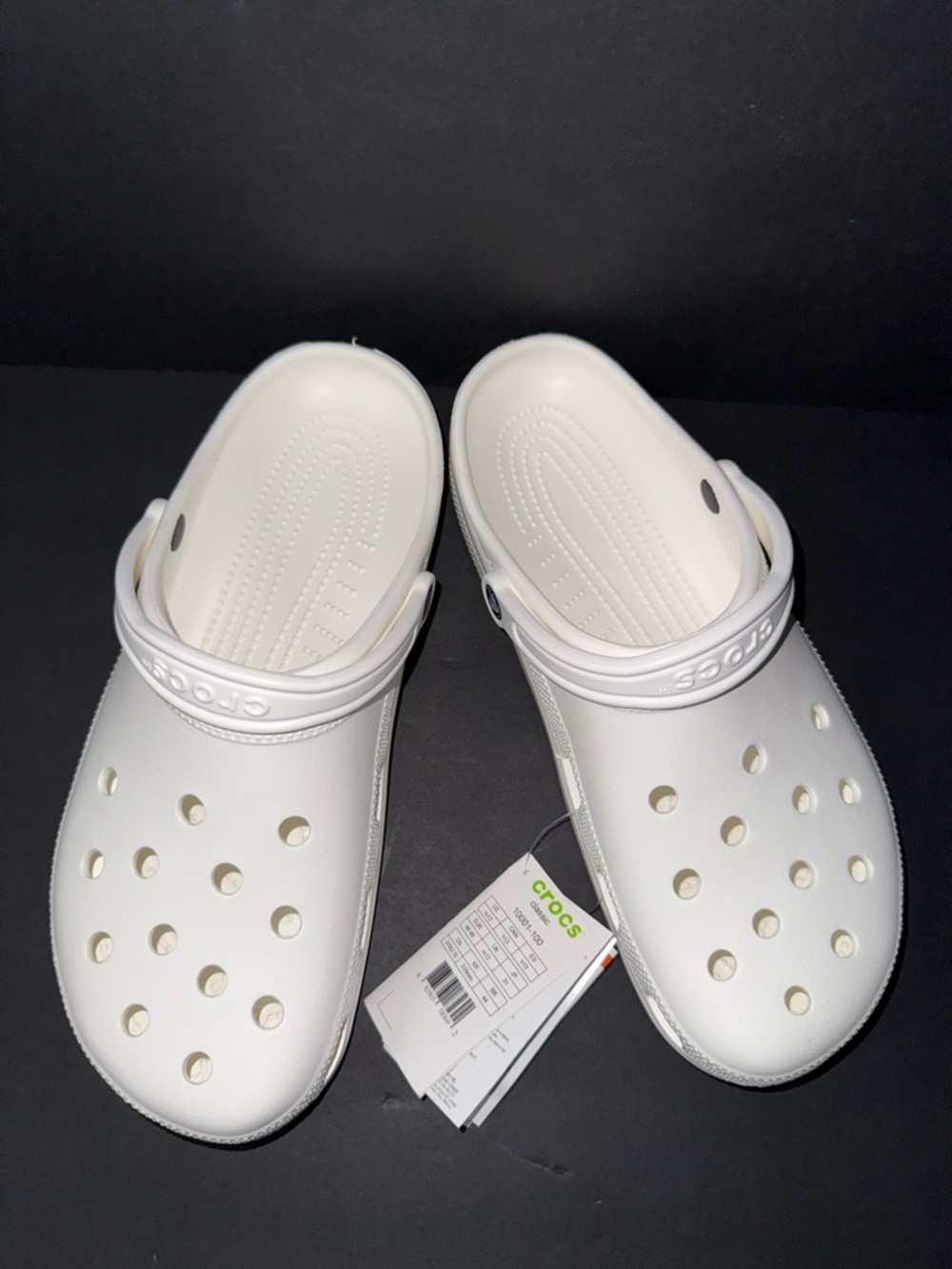 Crocs Classic Clog Mens Size 13 White Beach Walking Outdoor Slip On Sandals New - Picture 9 of 9